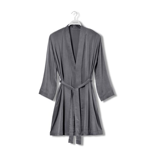 HAMAM - Kimono/ Badekåbe- Atlas Cupro - grå - str. M - kan købes her