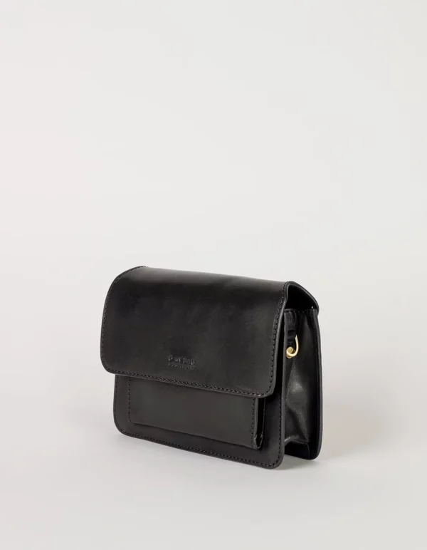 O my bag - Harper-Mini-Black-Classic-Leather-Side