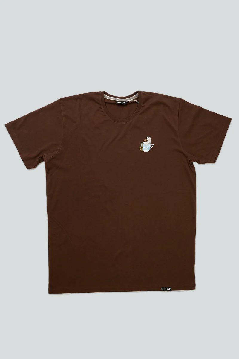 Seagull in a cup - t-shirt - coffee - LAKOR - Olde A - Livsstil med karakter
