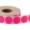 Kunstindustrien - Dots klistermærker - 20 stk - Pink - Stor , kan købes her