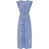 FRAU -Stockholm sl - long dress - Blue Stripes - onesize - køb her
