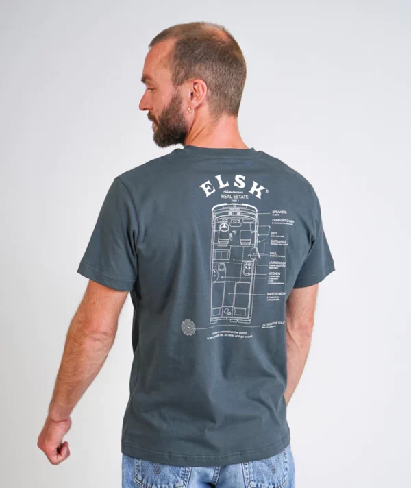 T-shirt - Real Estate- Stone Green - ELSK - Olde A - Livsstil med karakter
