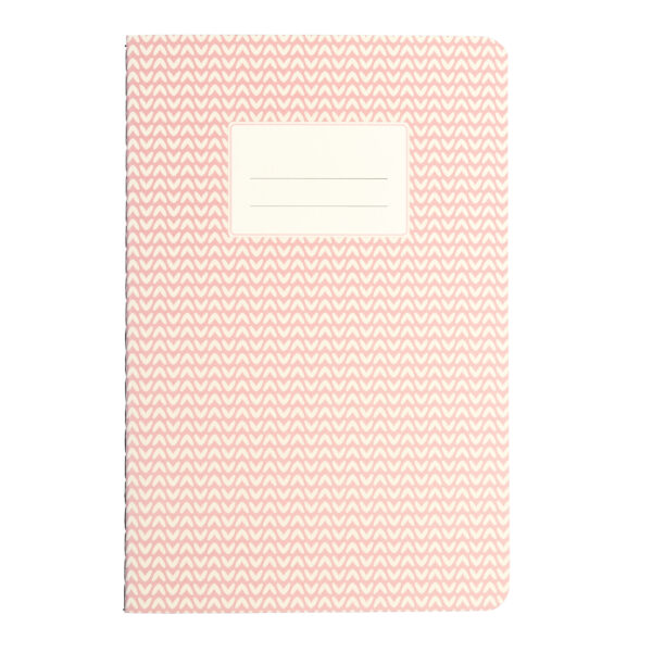 Rex International - Notesbog - lyserød 14,5x9 cm