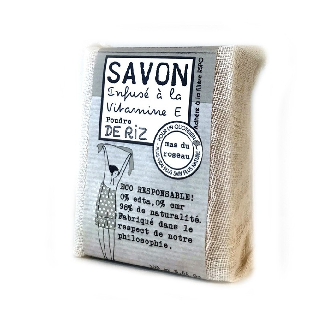 Mas du Roseau - Savon håndsæbe - Rispulver- 100 g