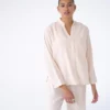 LYKKELAND Atleliér - Pyjamas skjorte- Light Rose- Lykkeland- kan købes her