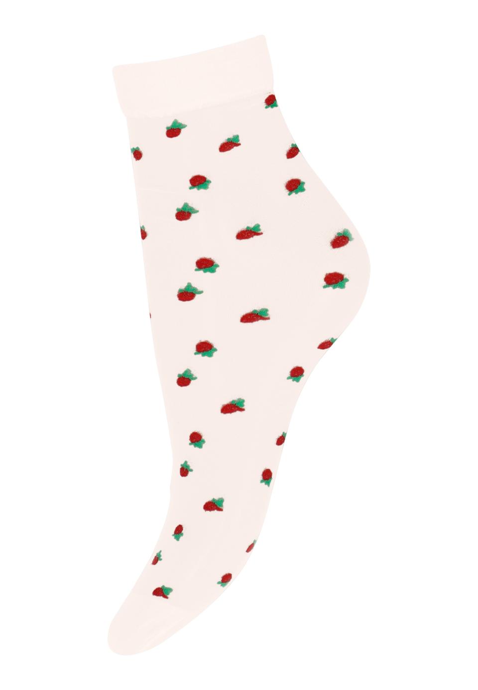Jenny-nylon-ankelstrømpe-mp-hvide-med-bær