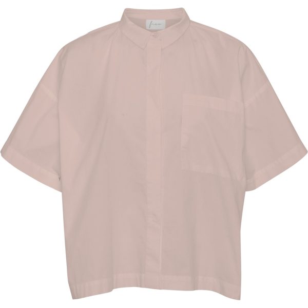 FRAU skjorte korte ærmer soft pink